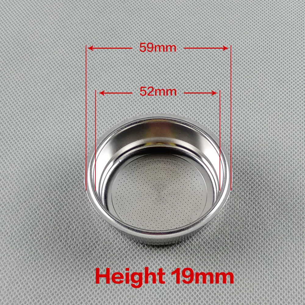 51mm Coffee Filter Basket Stainless Steel Replacement 0.3mm Hole 1/2/4Cup For Espresso Portafilter Tools Barista Accessories