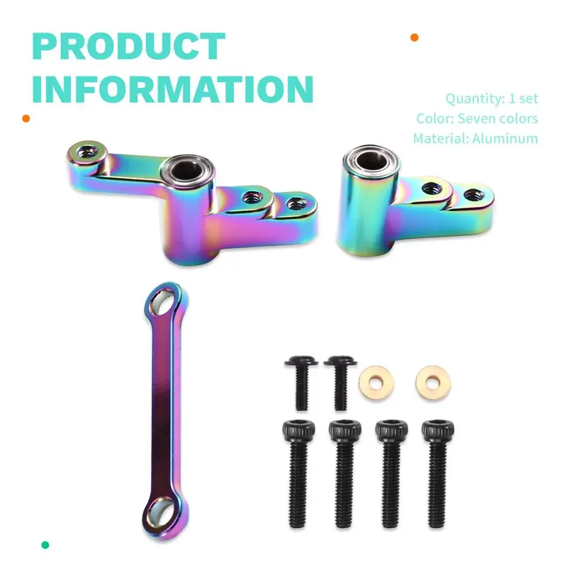 مجموعة توجيه أمامية صديقة للبيئة + مجموعة محامل لترقية سيارة RC - تعمل على موديلات MJX 1/14 14301/14302 14303 14304 ملحقات #6