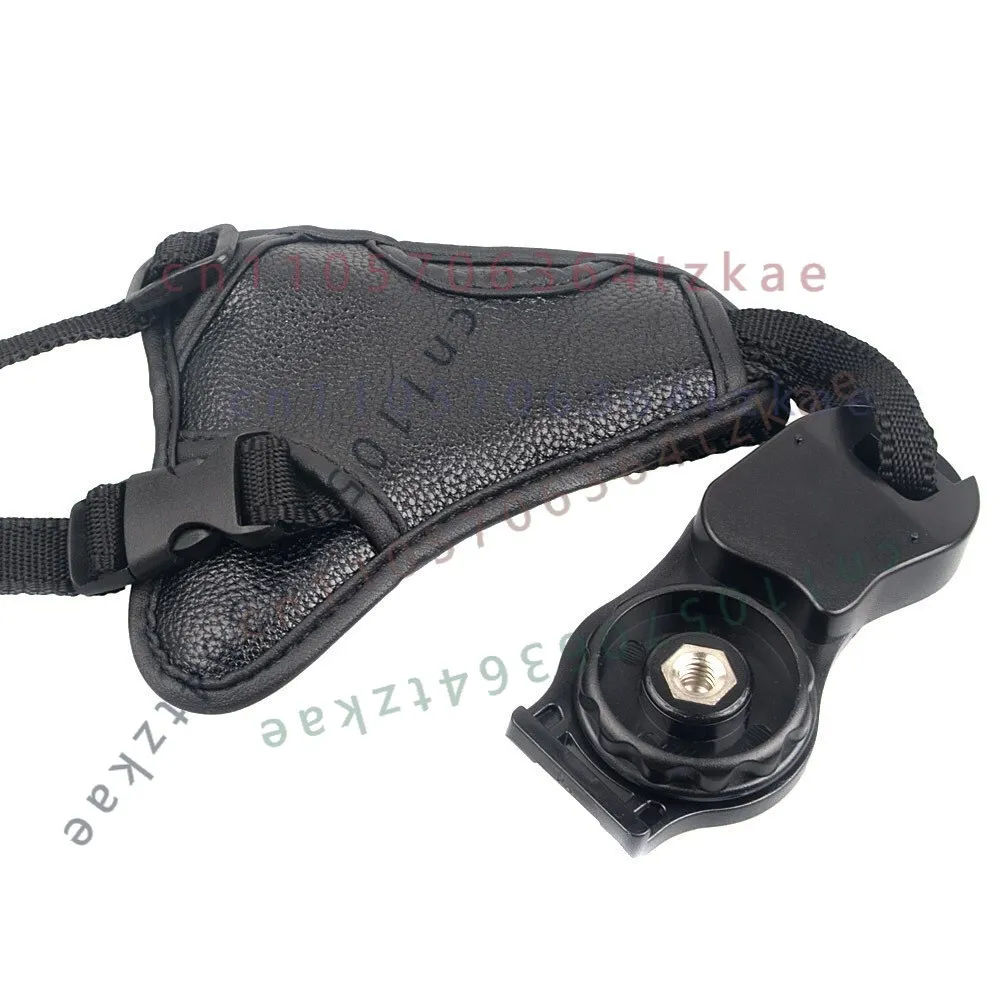 PU Leather Anti-Slip Camera Wrist Strap Triangular Adjustable Handle Band for DSLR Mirrorless Camera
