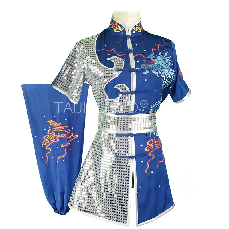 Embroidery Dragon Tailored Clothing for Children, Martial Arts Clothing, Adult Competition Performance Competition, Male and Fem