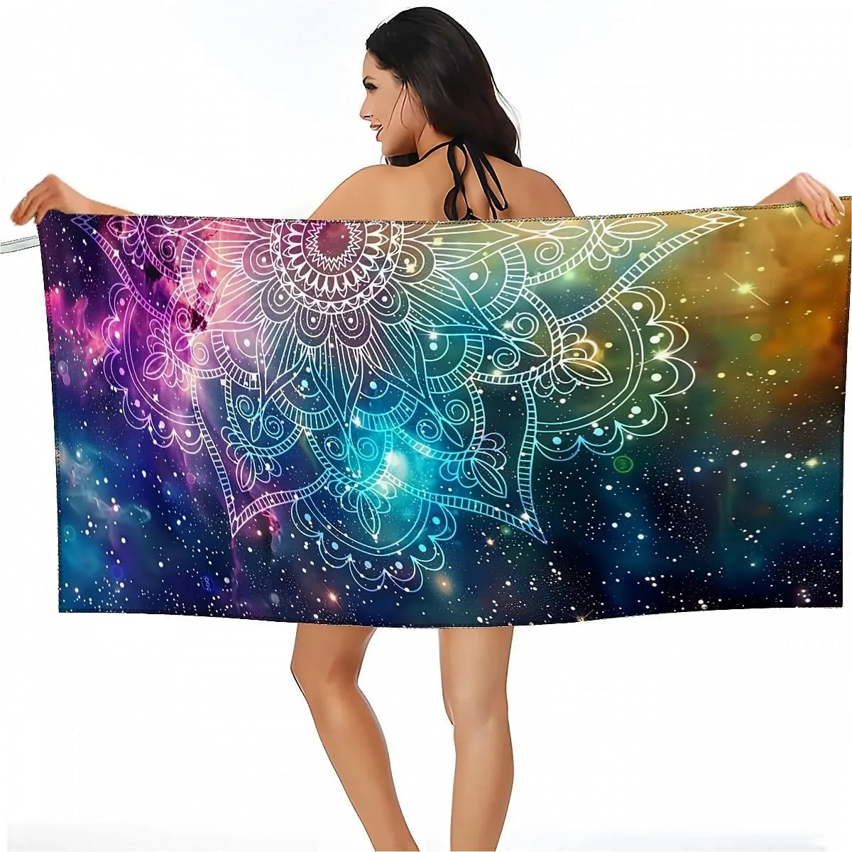 Universe space pattern Beach Towel for Family stuffs friends Gifts Quick-Dry Sand free For Bath Yoga Beach Camping Swimming GYM