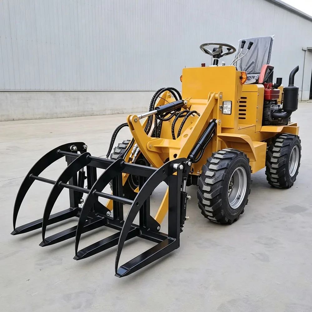 Customize 0.5ton 0.6ton 0.7ton Mini Wheel Loader CE ODM Small Front End Loader With Bucket CE/EPA for sale
