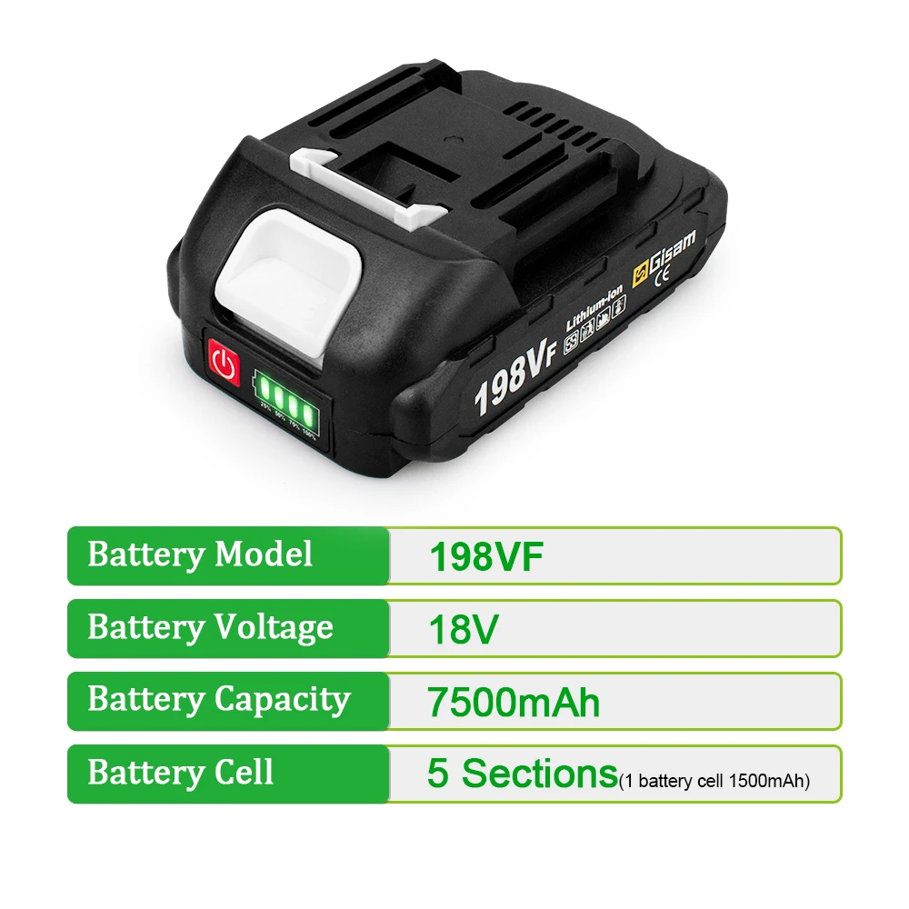 18V Rechargeable Battery 22500mAh 15000mAh Lithium Ion Battery With Battery indicator For Makita Electric Power Tools Battery