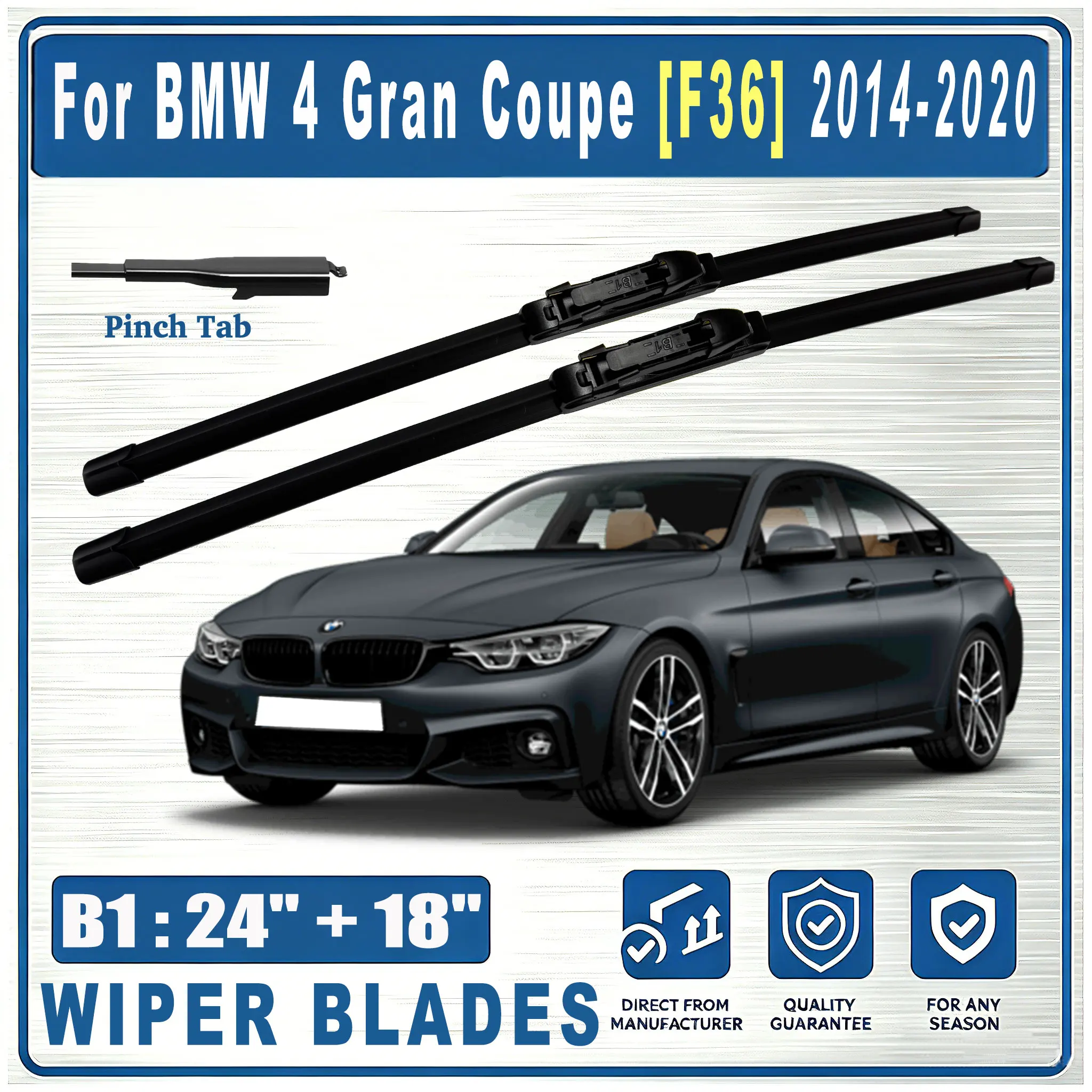 For BMW 4 Gran Coupe [F36] 2014-2020 Front B1 24