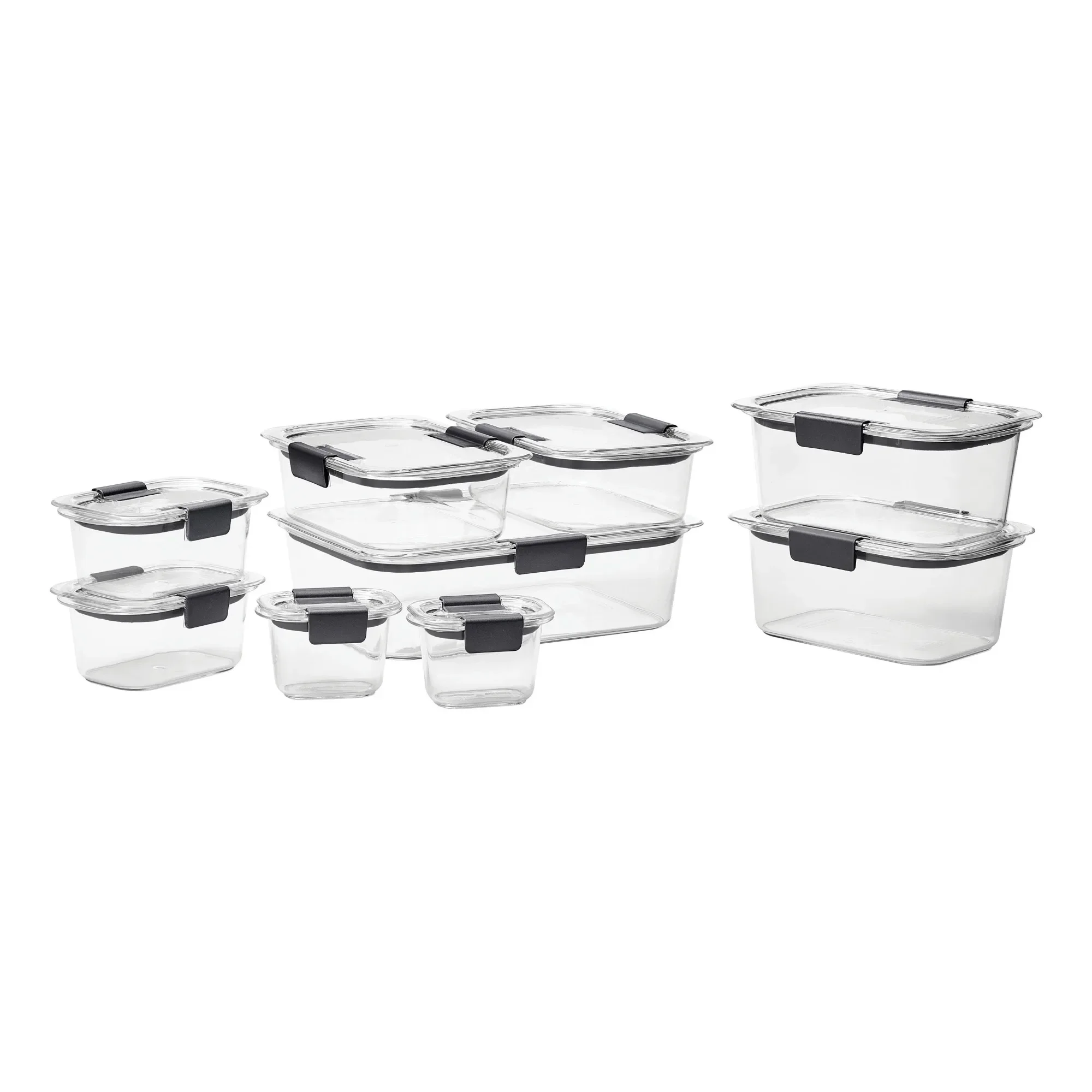 

Food Storage Containers, 18 Piece Set, Leak-Proof, BPA Free, Clear Plastic, Food Storage