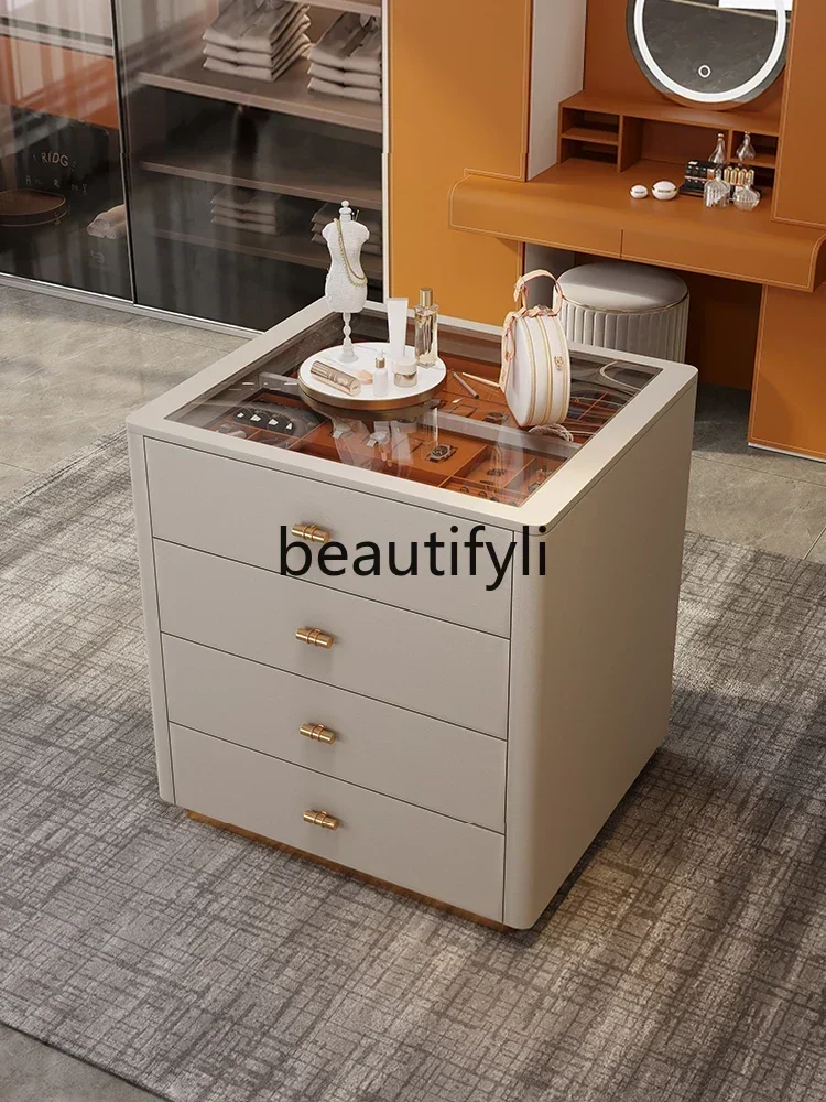 

Modern high-end designer custom-made mid-island cabinet multi-functional jewelry storage display cabinet