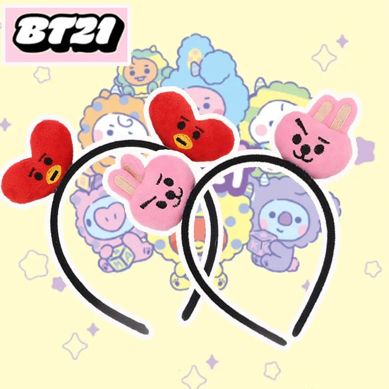 Diadema BT21 de dibujos animados coreanos, accesorio para el cabello, decoración para el cabello, mercancía de celebridades, accesorio lindo de apoyo, 2026