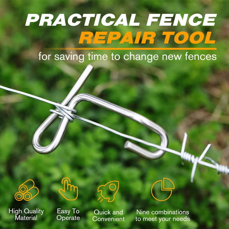 

Saker Fence Wire Tensioning Tool Fence Wire Tensioner Barb Wire Fence Tools For Fast Tightening Wire Fence Tighteners w/Handle