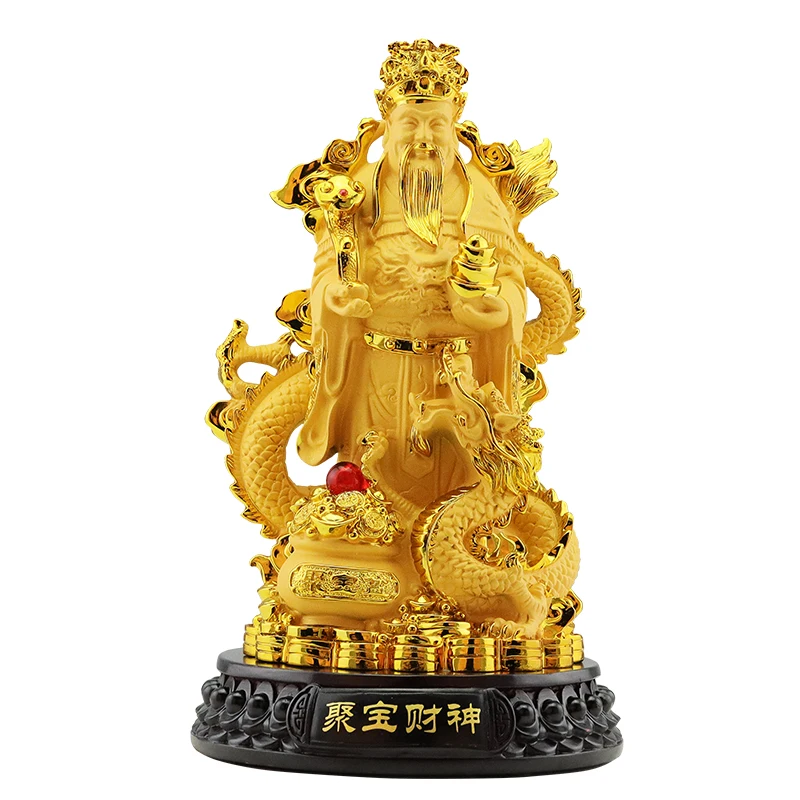 1 PCS Resin God of Wealth Ornament Absorb Wealth Feng Shui Accessories Shop Opening and Housewarming Gifts Home Decoration