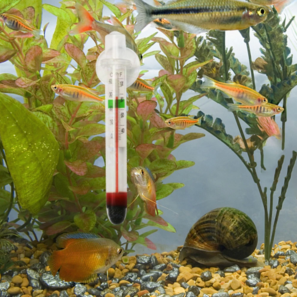 Aquarium Digital Floating Temperature Detector Waterproof Thermometer with Suction Cup Home Gadgets Pet Supplies