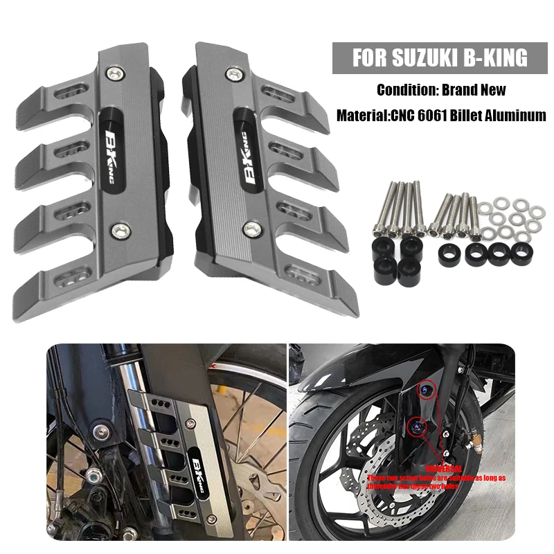 Motorcycle Front Fender Side Protection Guard Mudguard Sliders For B-KING bking Accessories universal