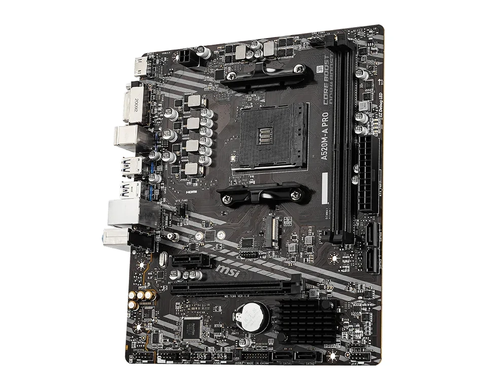 NEW MSI A520M-A PRO Motherboard A520M Socket AM4 2x DDR4 64GB M.2