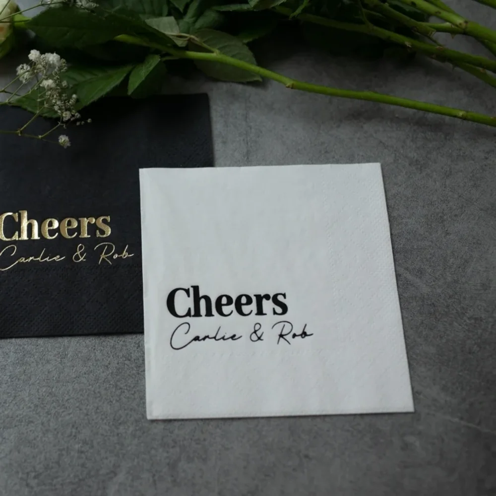 80 personalized Cheers Napkins,cocktail napkins,napkins engagement,napkins wedding reception,Wedding Napkins,Monogramed Napkins