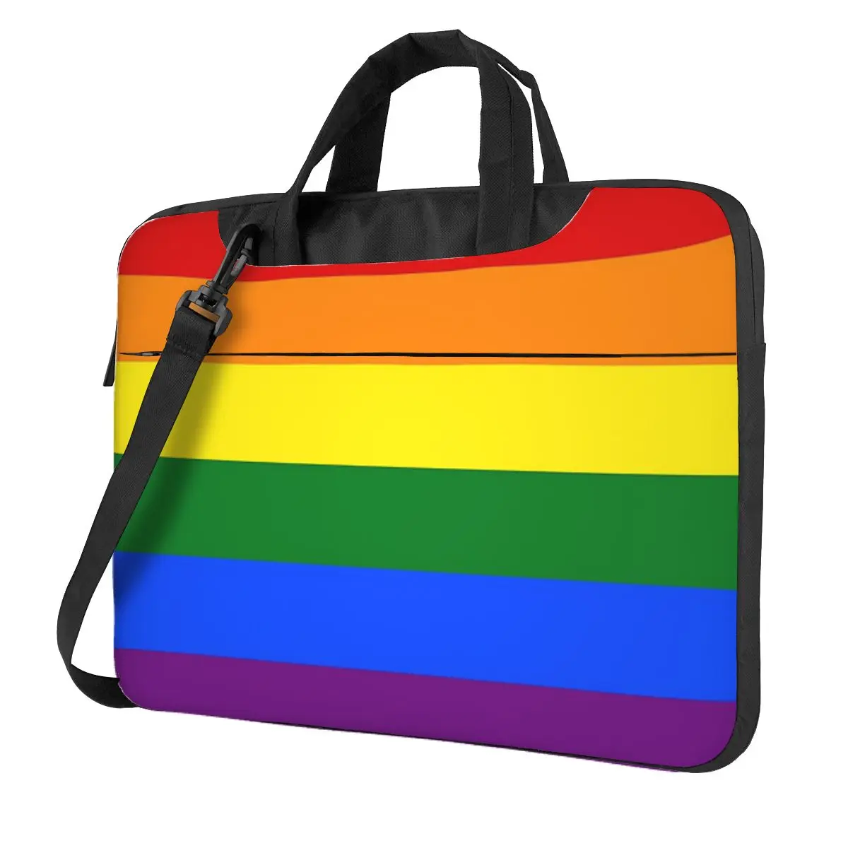 

Gay Pride Rainbow Flag Crossbody Laptop Bag Case Computer Bag Resistant Protective Notebook Pouch for Macbook Pro Lenovo