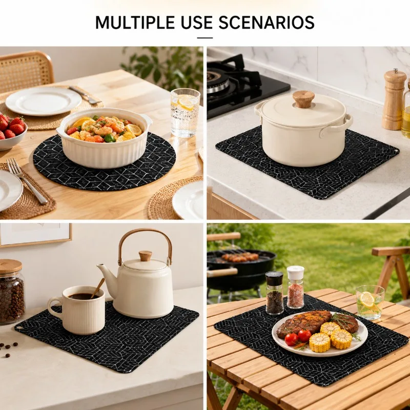Multifunctional Silicone Pad for Induction Cooker Silicone Induction Cooktop Pad Scratch Protector Air Fryer Lining