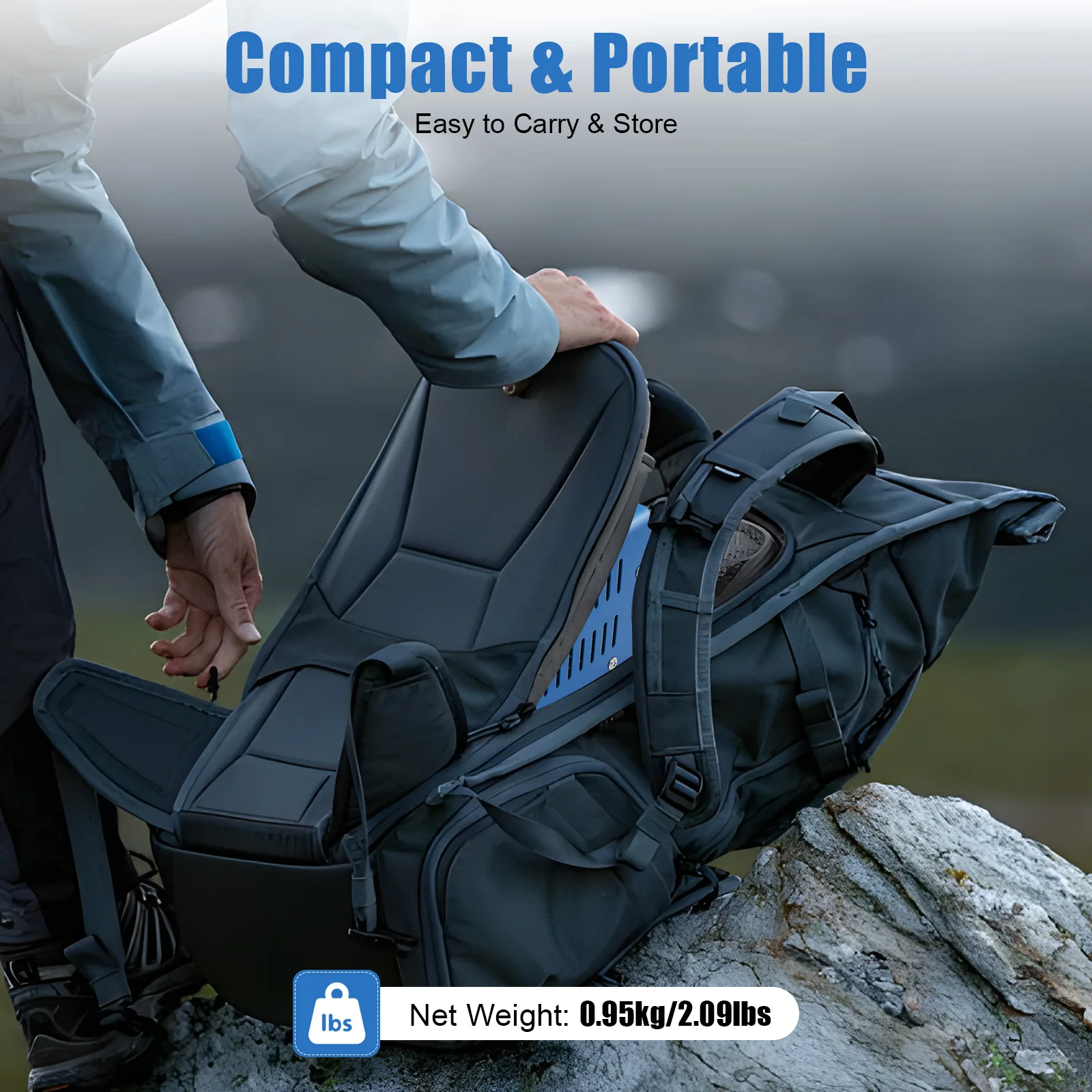 20W Hand Crank Generator Portable Emergency Power Supply USB Charging Multi-Voltage Ports (3V-28V) for Outdoor Survival Camping