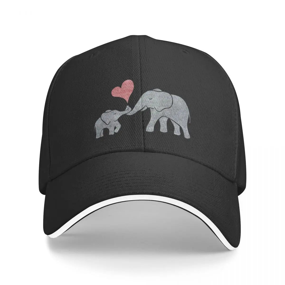 

Elephant Hugs Baseball Cap Designer Hat Golf Hat Man Sun Cap Gentleman Hat Golf Women Men's