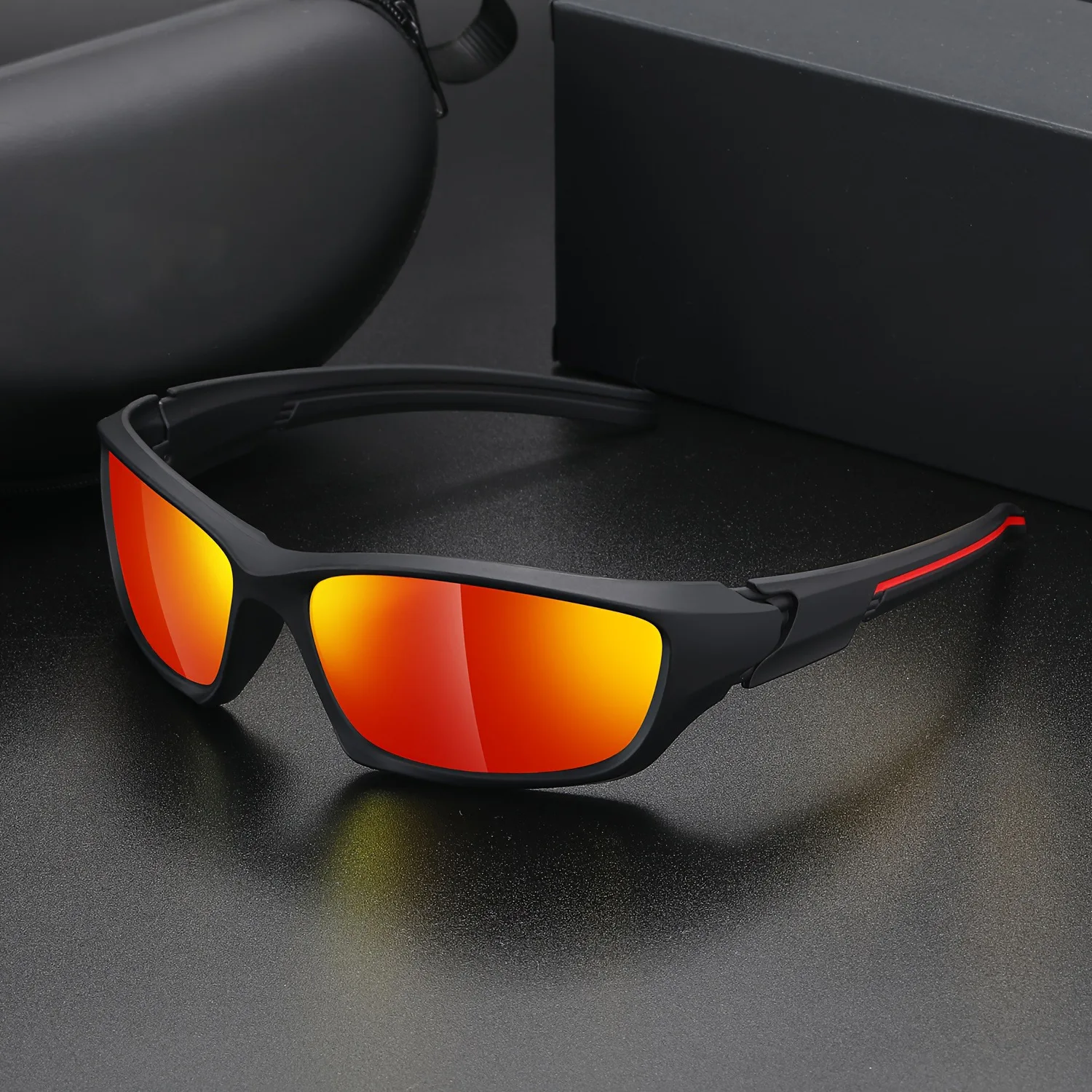 3 قطع نظارات شمسية عصرية رياضية للرجال خفيفة الوزن للرؤية الليلية للرجال ظلال لركوب الدراجات والقيادة والصيد نظارة شمسية عصرية بمرآة