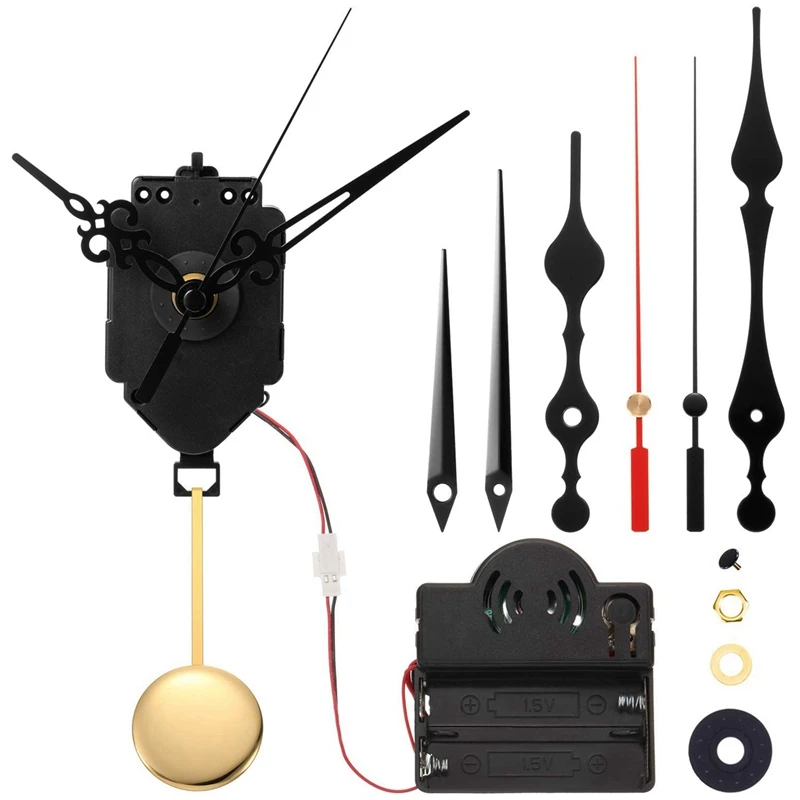 

3X Quartz Pendulum Trigger Clock Movement Chime Westminster Melody Mechanism Clock Kit With 9 Pairs Of Hands