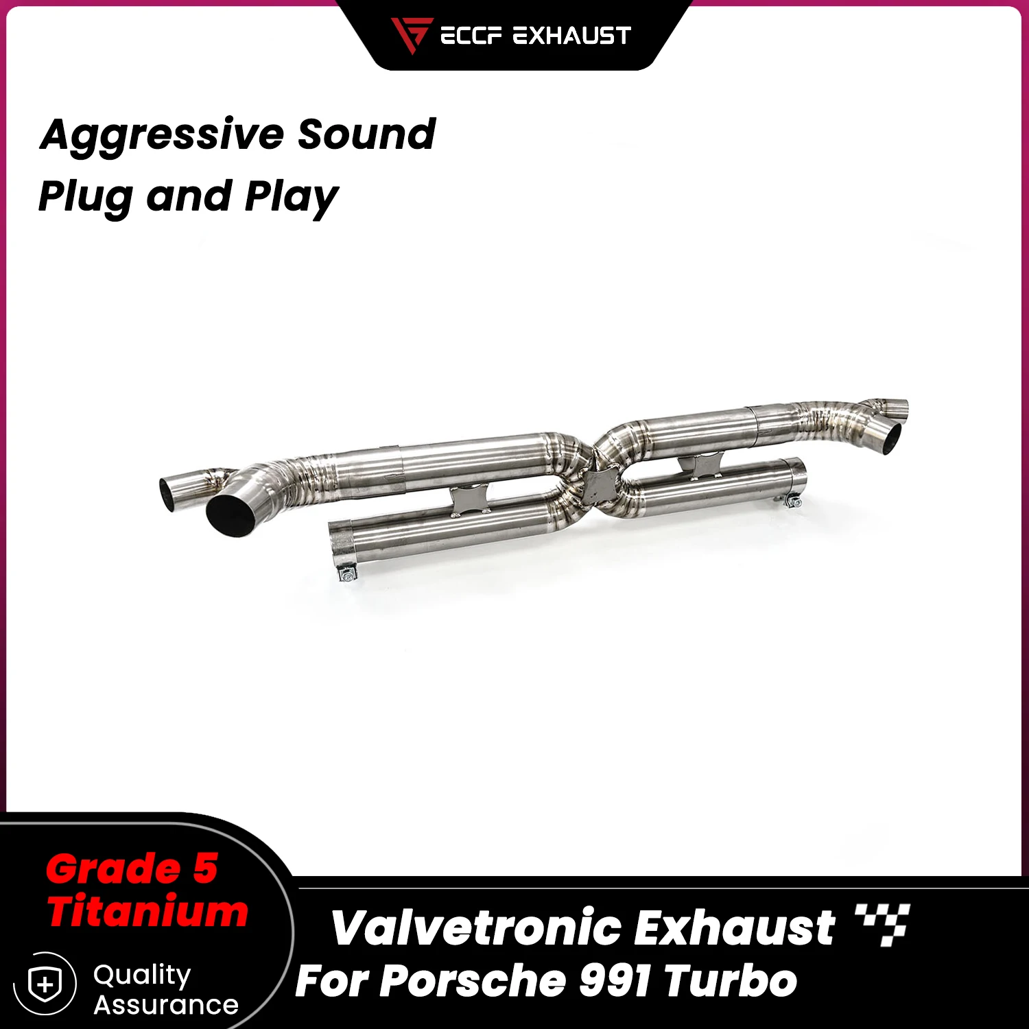 

TItanium Catback Exhaust for Porsche 991 Turbo Unleash True Exhaust Performance Easy Installationa