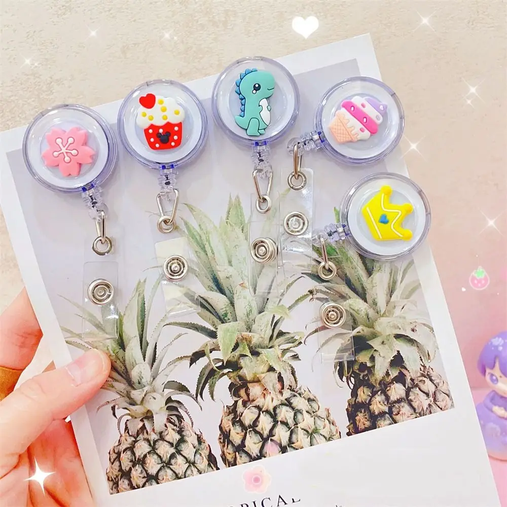 مدرسة ABS الطلاب الكرتون ممرضة طبيب حامل بطاقة الهوية بطاقة كليب شارة حامل قابل للسحب شارة بكرة حامل بطاقة الاسم #2