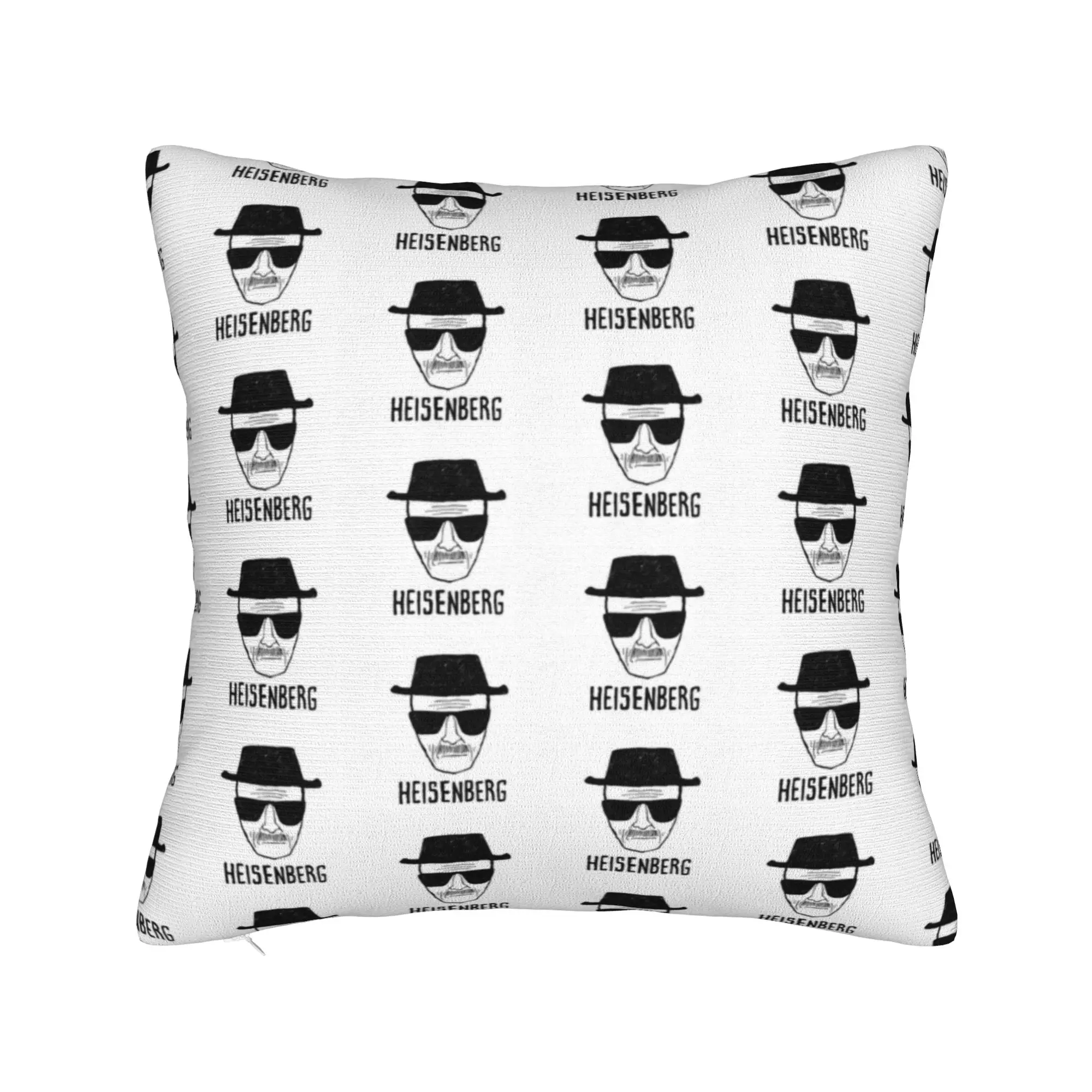 Heisenberg Breaking Bad Square Pillow Covers Polyester Seat  Cushion Cover Cute Decor Pillowcase 45*45