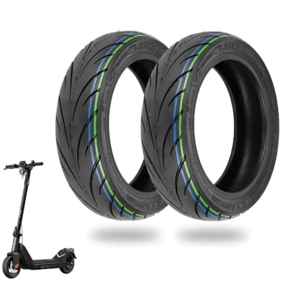 

10x2.30-6.5 Tire 10 Inch Tubeless Tire for NIU KQi2 Pro Electric Scooter Accessories Front/Rear Spare Tire Non-slip Durable Exp