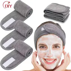 Banda para la cabeza ajustable, diadema ancha para Yoga, Spa, baño, ducha, maquillaje, lavado de cara, diadema cosmética para mujeres, accesorios de maquillaje para mujeres