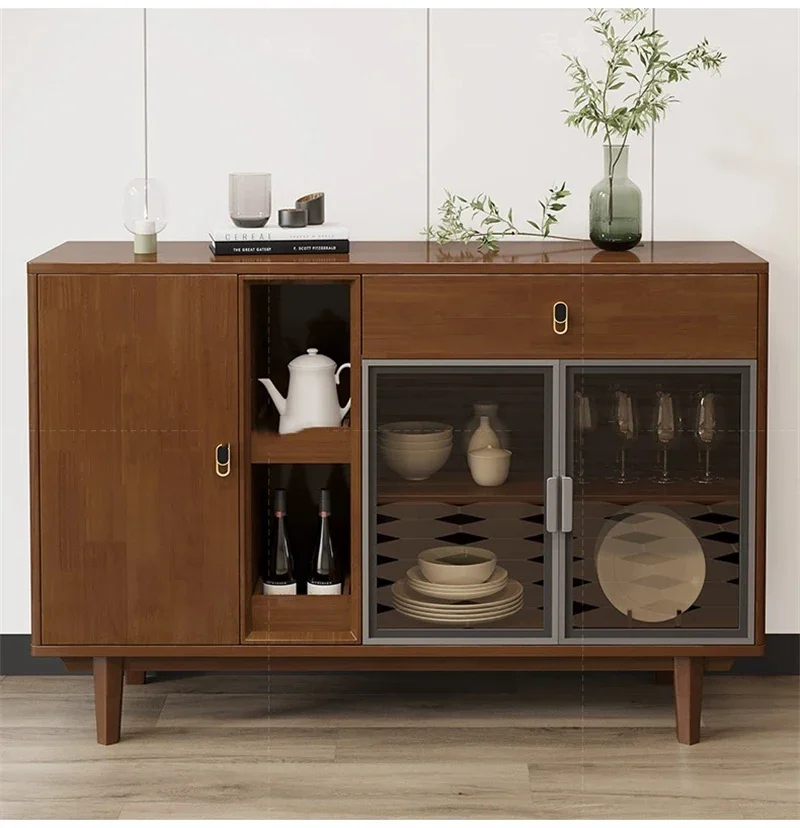 American Sideboard Solid Wood Storage Cabinet Wine Cabinet Use in Dining Room Kitchen Living Room