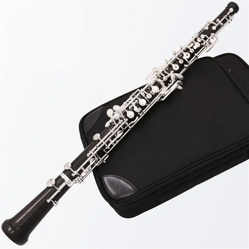 

Bakelite Body Semi-automatic Oboe,Silver Plated Keys,Free Case, Bag Reed Kits, High Quality，new