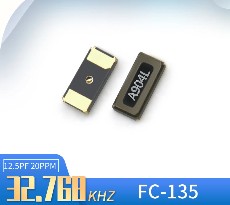 10P/lot 32.768KHz passive SMD crystal oscillator fc-135 quartz resonator 12.5pF 20ppm