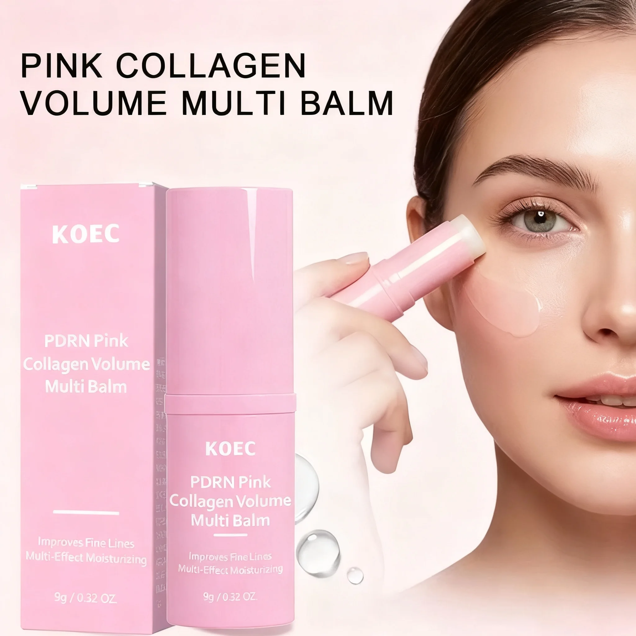 Multi-functional Balm Stick Skin Care Makeup Base Balm Collagen Volume Balm Hydrating Facial Skin Balm Portable Collagen Stick