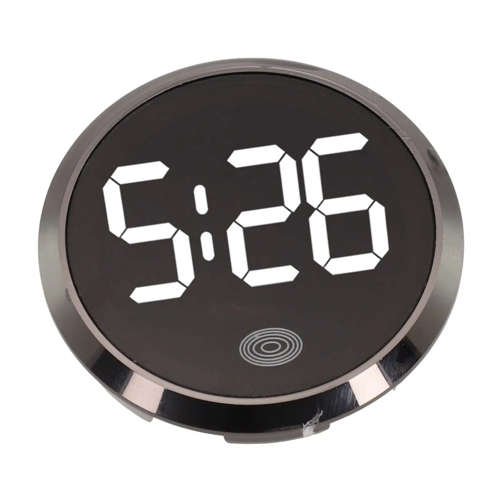 Black Car Clock Novelty Car Clock Wear-resistant Direct Installation High Universality Quick Installation Touch Button