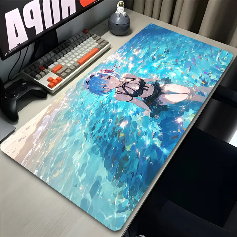 Esports Gaming Keyboard - Large Mouse Pad R-Re Zero Rem