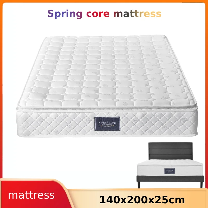 Image of Materasso Spring Core Anajqaqia 140x200x25 cm, materasso in schiuma frossoda a 7 zone H3, certificato 100% Oeko-Tex cod004