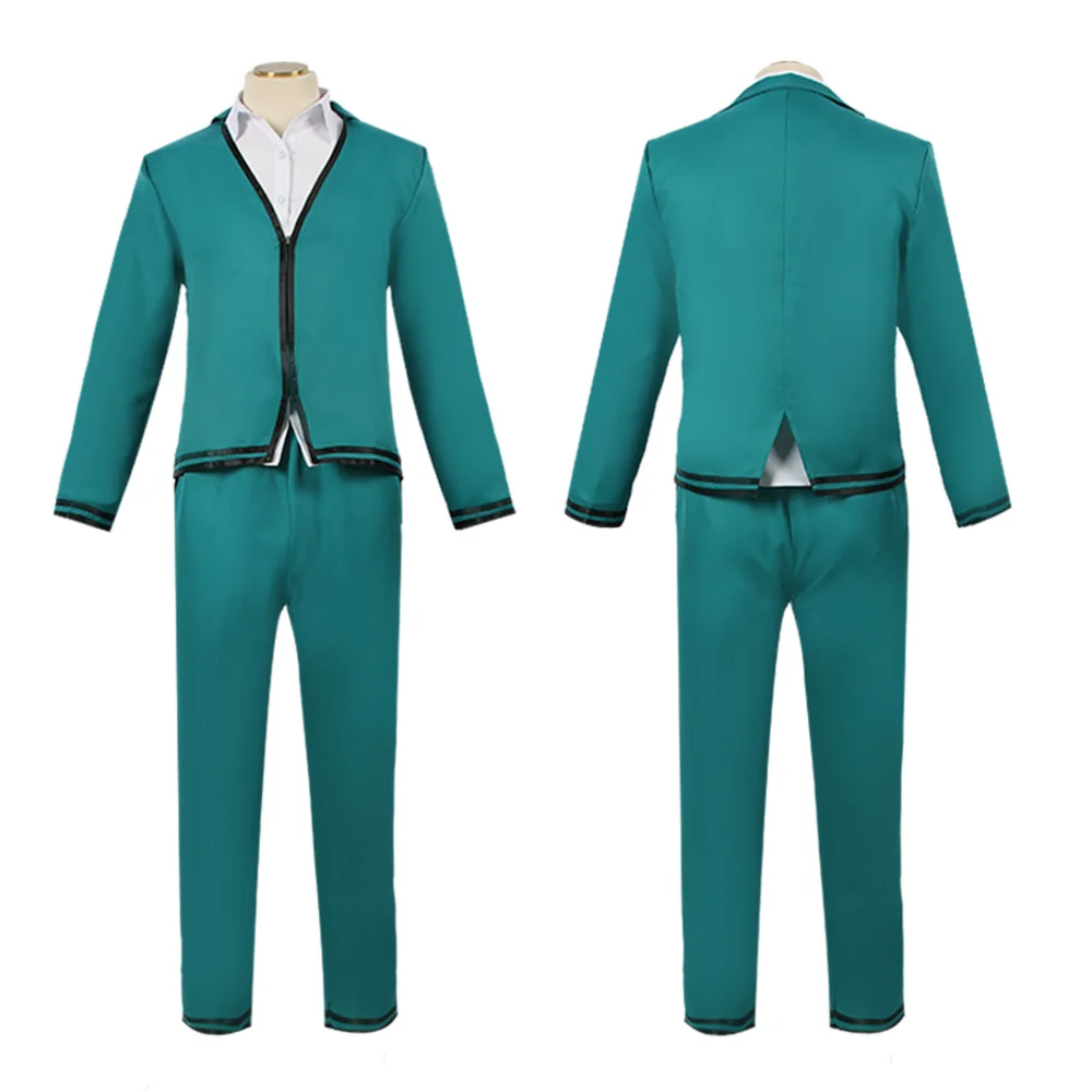 Anime Het Rampzalige Leven Van Saiki K Cos Saiki Kusuo/Teruhashi Kokomi Cosplay Kostuum Vrouwen Man Uniform Pruik Halloween Outfit