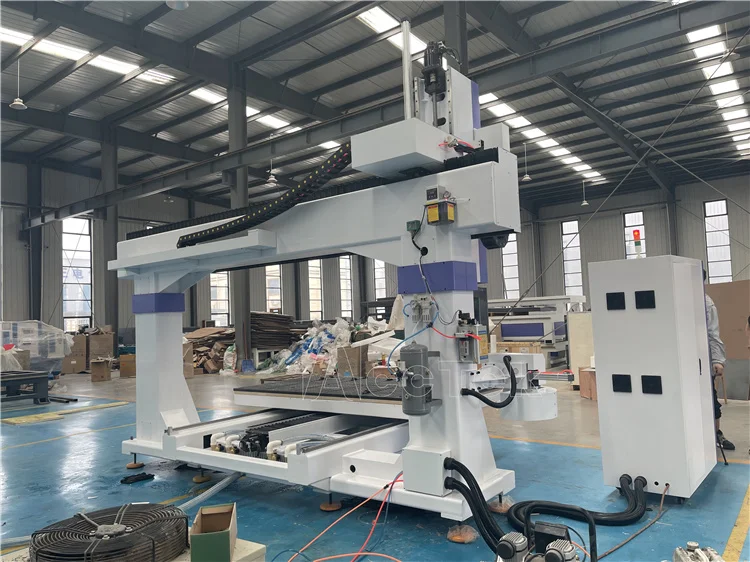 Large Gantry Size Table Moved 5 Axis Cnc Router 3d Mould Boats Foam Wood Industrial Machine