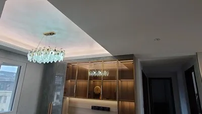 LED Postmodern Colorized Peacock Gold Designer