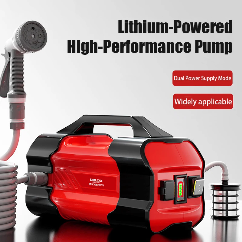 

Портативная аккумуляторная поливочная машина 12В, уличная, с литиевой батареей, двухроторный водяной насос, для полива огорода и сада