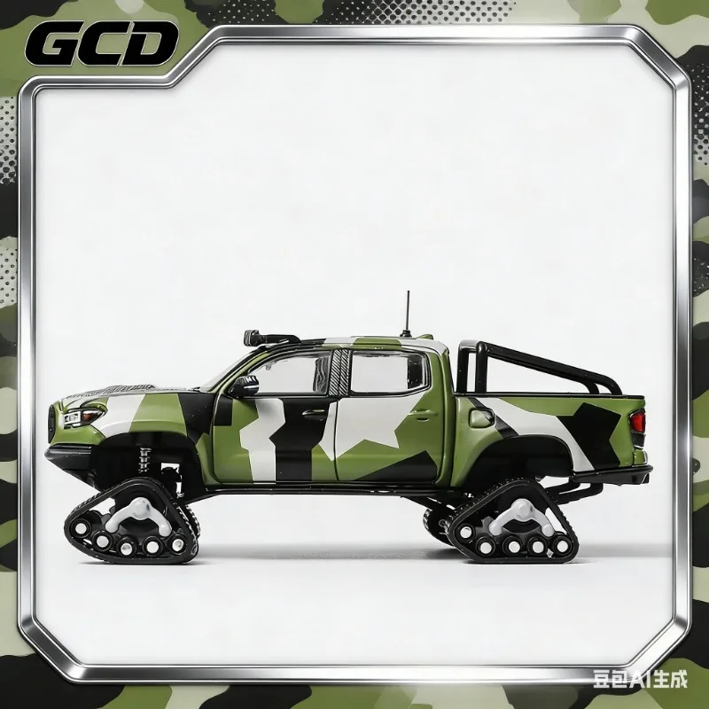 

GCD 1:64 Toyota Tacoma Pickup Snow Country Edition Off-Road Vehicle Alloy Cast Metal Car Model, Adult Collection Item, Boys' Toy