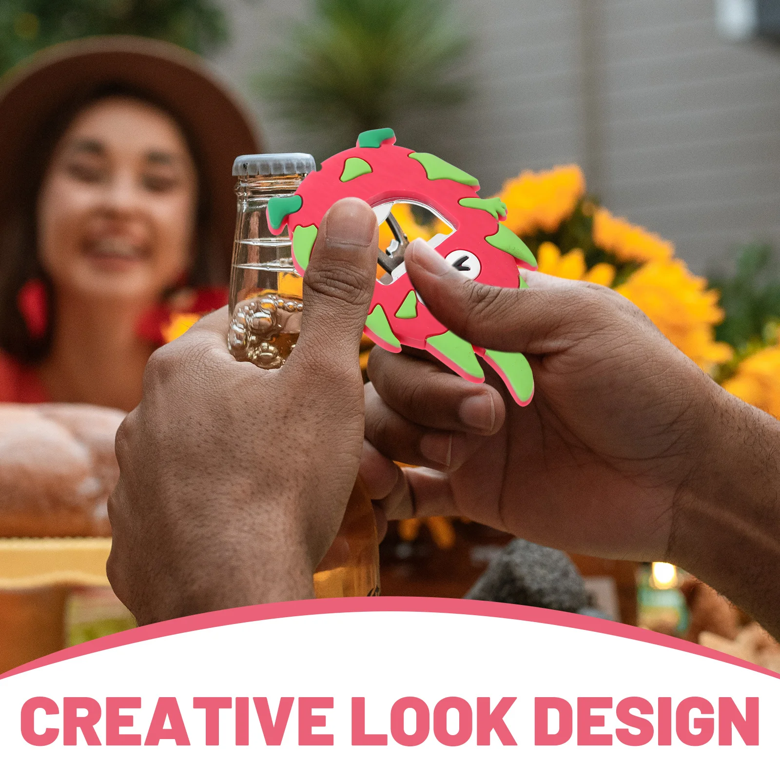 

Dragon Fruit Bottle Opener Cute Cartoon Soda Beverage Opening Gadget Manual Beer Lid Remover For Party Bar Kitchen Club