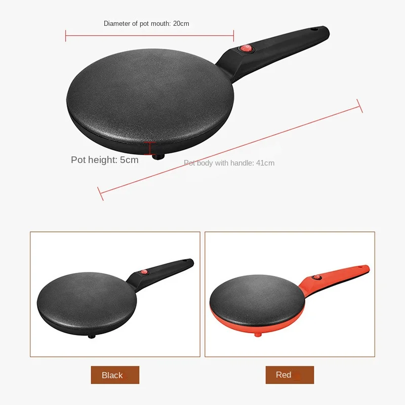 Electric Crepe Maker 110V 220V Household Electric Baking Pan Pancake Maker Single-side Heating Breakfast Machine