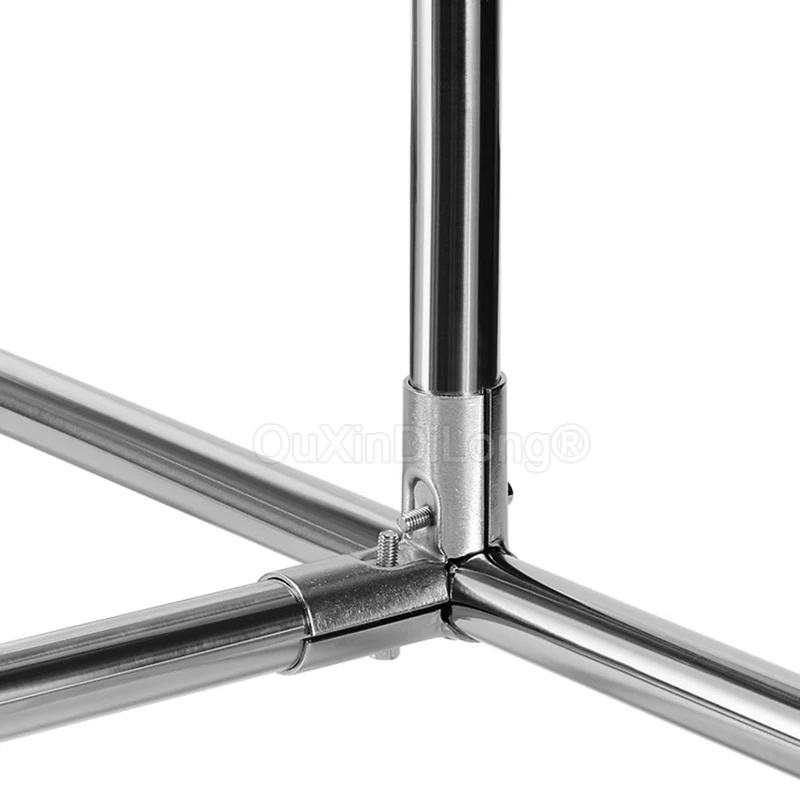 2PCS Edelstahl Rohr Rohr Anschluss Kette Link Zaun Klemme für 25mm Rohr Rohr Klemme DIY Kleidung Display rack GF1416