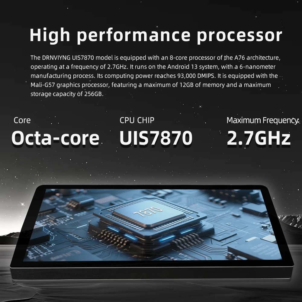 13 Inch UIS 7870 2K Android Car Player Screen 4G DSP Carplay GPS Navigation Car Radio Auto Stereo Universal Headunit view 5