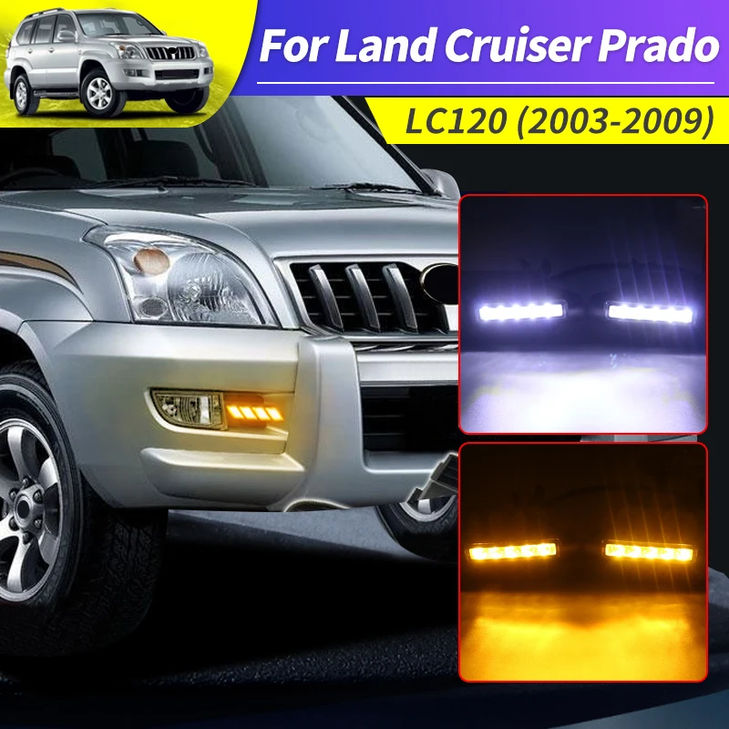 

Applicable to 2003-2009 Toyota Land Cruiser Prado 120 Automobile LED Daytime Running Lamp Modified Lc120 External Accessories