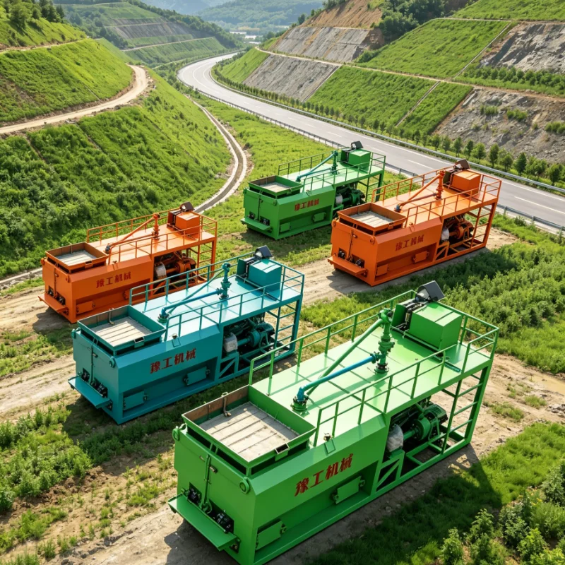 Customized Remote Control Hydroseeder Grass Seed Spraying Equipment for Large Scale Landscaping Vegetation Restoration