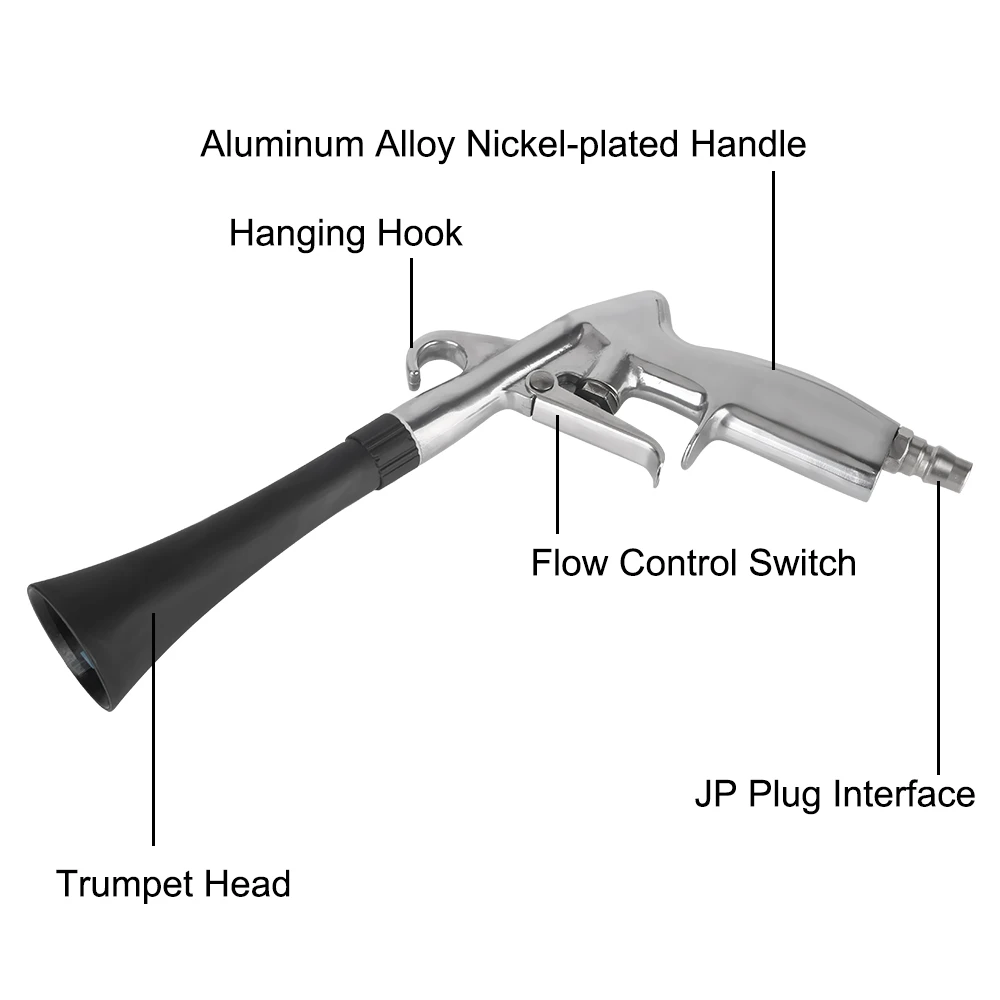 Interior Detailing Cleaning Tools 0.4Mpa-10Mpa Dry Cleaning Tornado Air Blow Car Wash Gun Auto Accessories