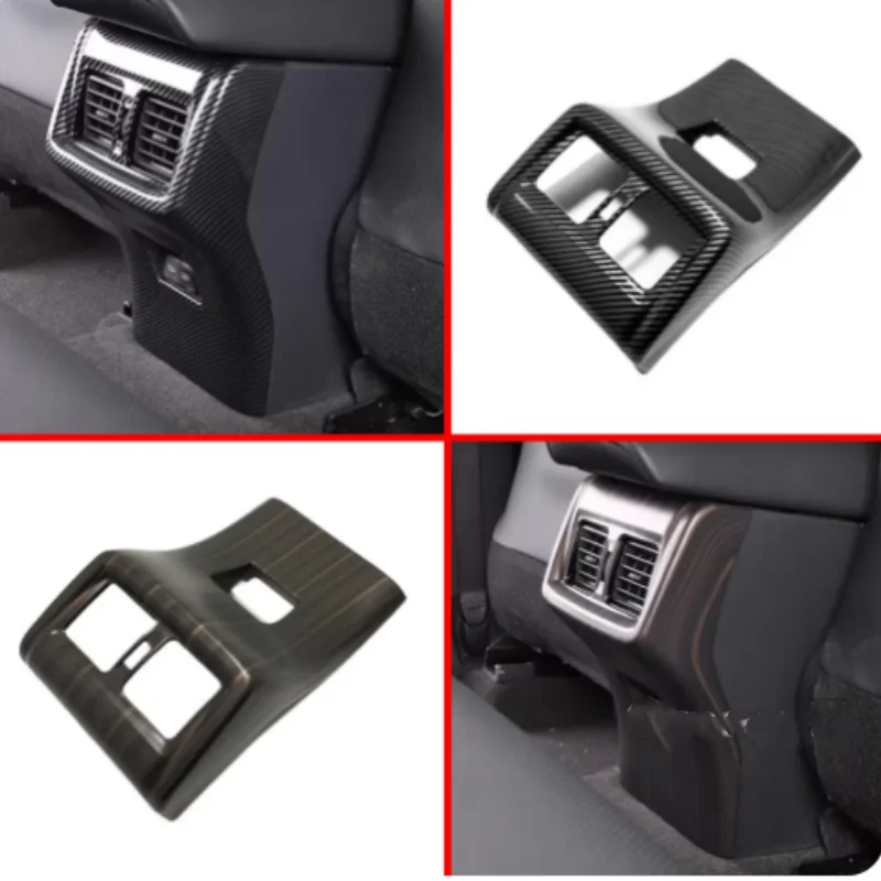 

For Toyota Harrier /Venza 2021 2022 2023 2024 Rear Back Air Conditioning Outlet Frame Armrest Cover Trim Interior Accessories