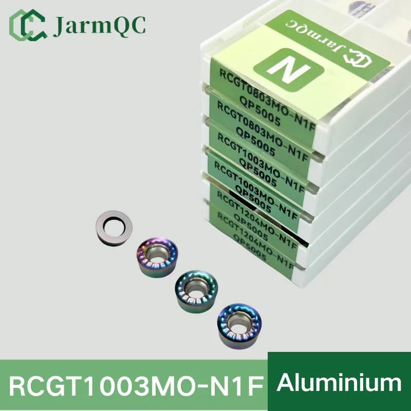 

Твердосплавные пластины JarmQC RCGT0803MO RCGT1003MO RCGT1204MO RPMW1003MOT для токарных станков с ЧПУ, 10 шт.