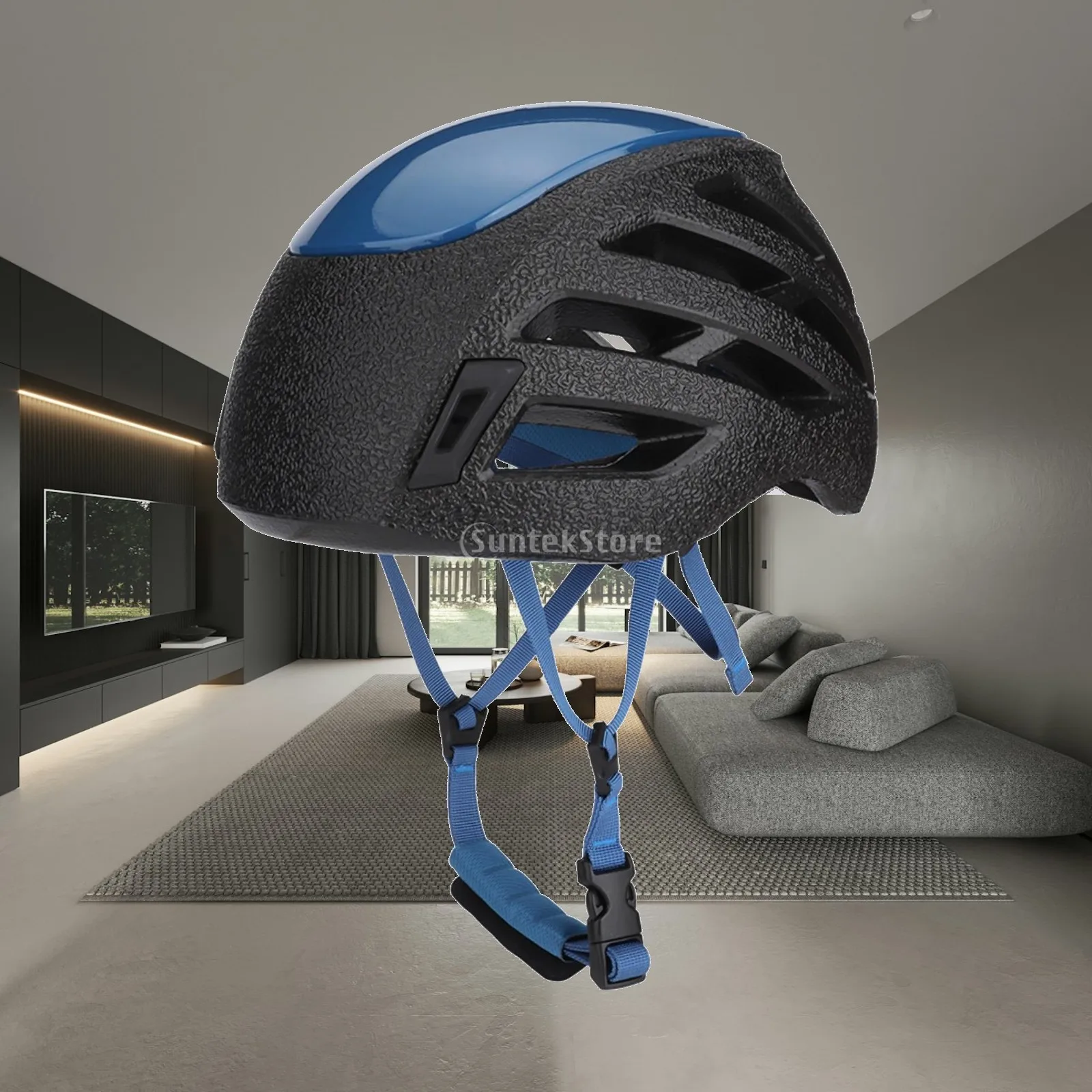 Ventilated Caving Helmet for Climbing and Rescue Operations with Lightweight PC EPS EPP Shell